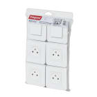 Legrand - Lot de 2 va-et-vient et 4 prises Surface Mosaic complet à vis - blanc