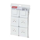 Legrand - Lot de 2 va-et-vient et 4 prises Surface Mosaic complet à vis - blanc