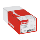 Legrand - Lot de 10 prises de courant Surface Mosaic complet à vis - blanc