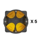 Legrand - Lot de 5 boîtes Eco Batibox - 5 x 1 poste - profondeur 40mm