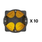 Legrand - Lot de 10 boîtes Eco Batibox- 10 x 1 poste - profondeur 40mm