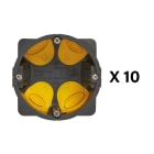 Legrand - Lot de 10 boîtes Eco Batibox- 10 x 1 poste - profondeur 40mm