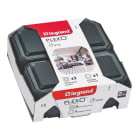 Legrand - Lot de 1 va-et-vient + 3 prises de courant Plexo complet saillie - anthracite