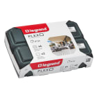 Legrand - Lot de 2 va et vient + 4 prises de courant Plexo saillie - anthracite