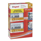 Legrand - Coffret précâblé Drivia 2 rangées : 2 inter diff 40A + 7 disjoncteurs