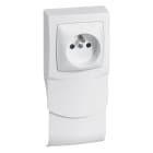 Legrand - Cadre Appareillage saillie 1 poste avec prise de courant pour plinthe