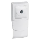 Legrand - Cadre saillie 1 poste avec prise télévision pour plinthe