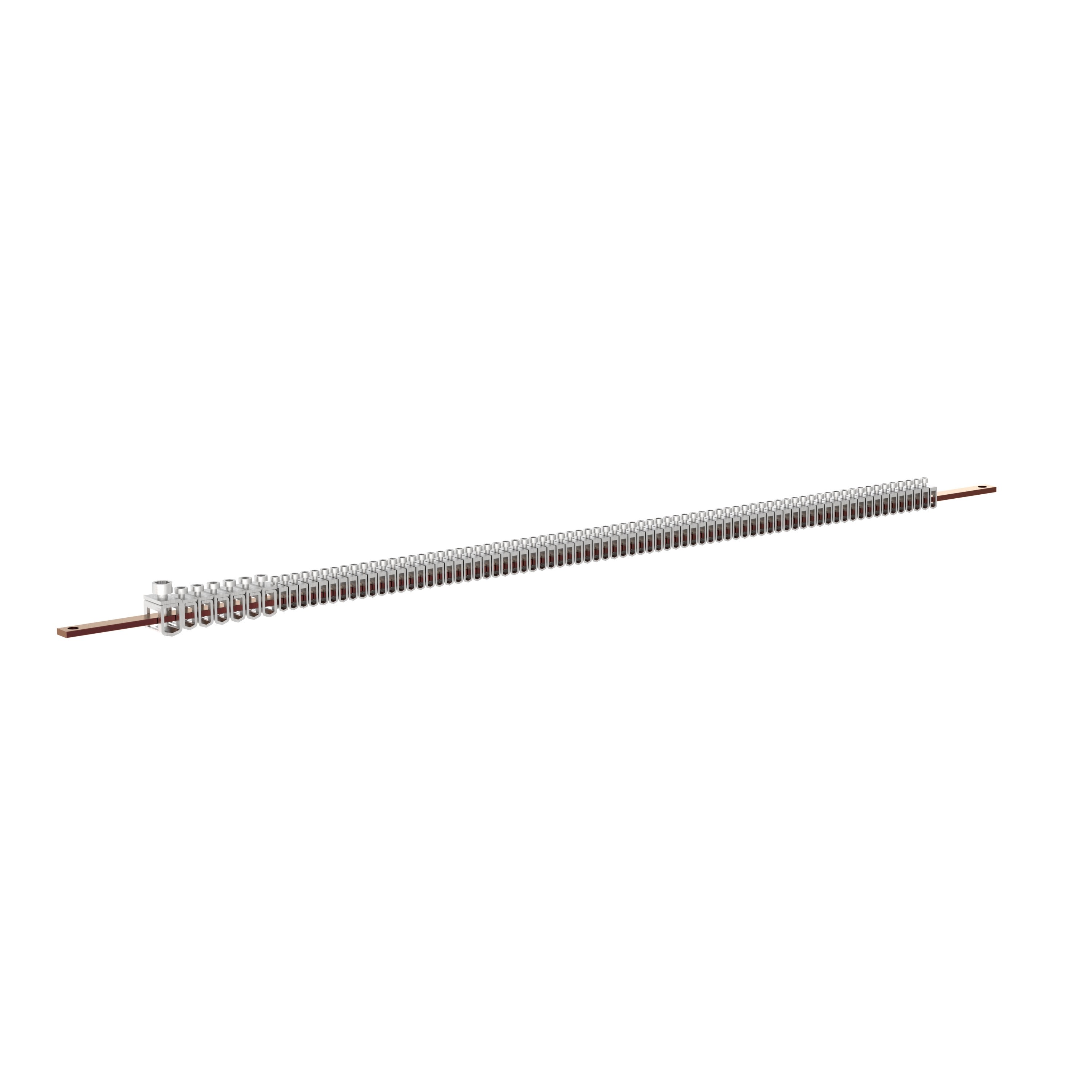 Legrand - Barre cuivre plate XL3HP 630 - 12x4mm avec étriers 36 modules