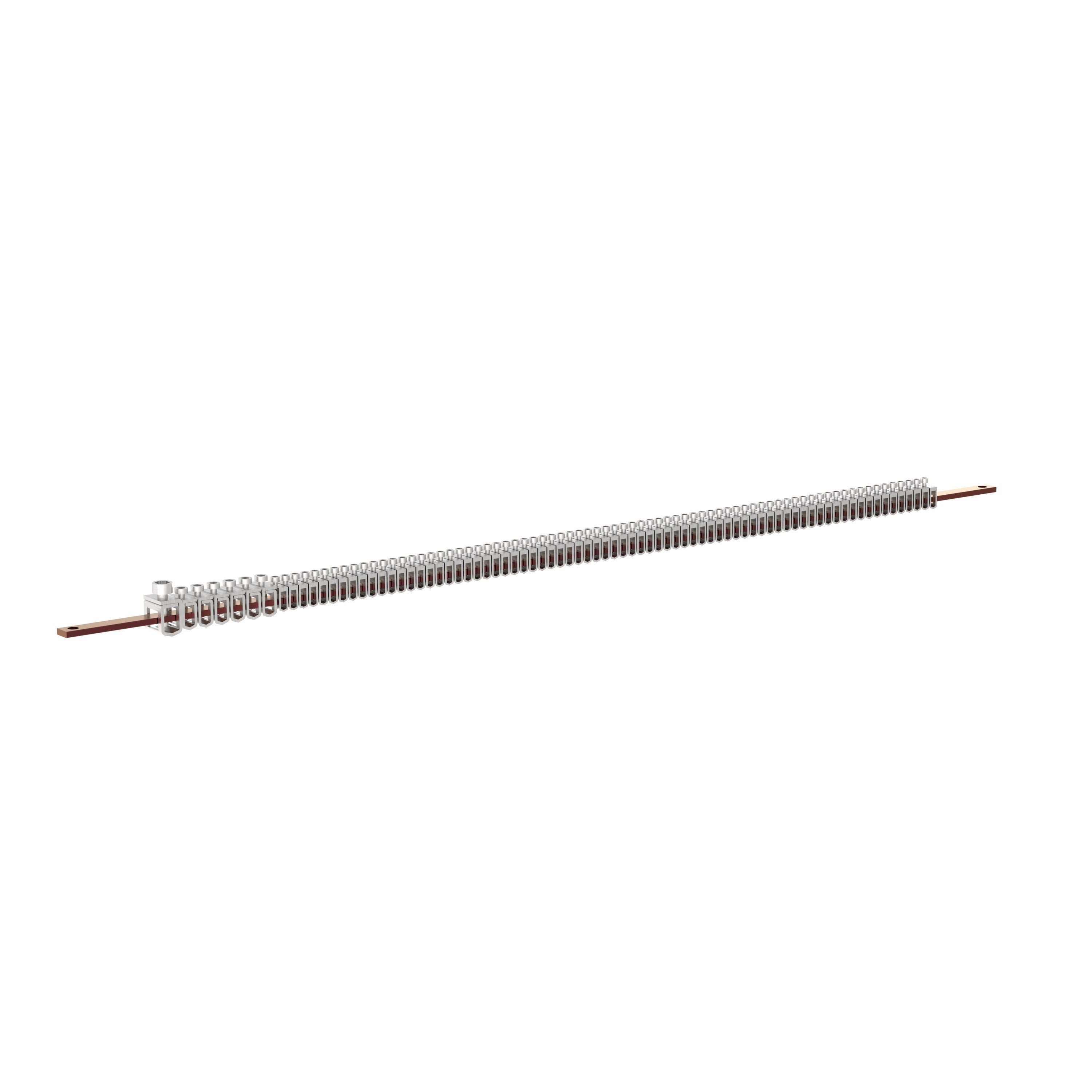 Legrand - Barre cuivre plate XL3HP 630 - 12x4mm avec étriers 36 modules