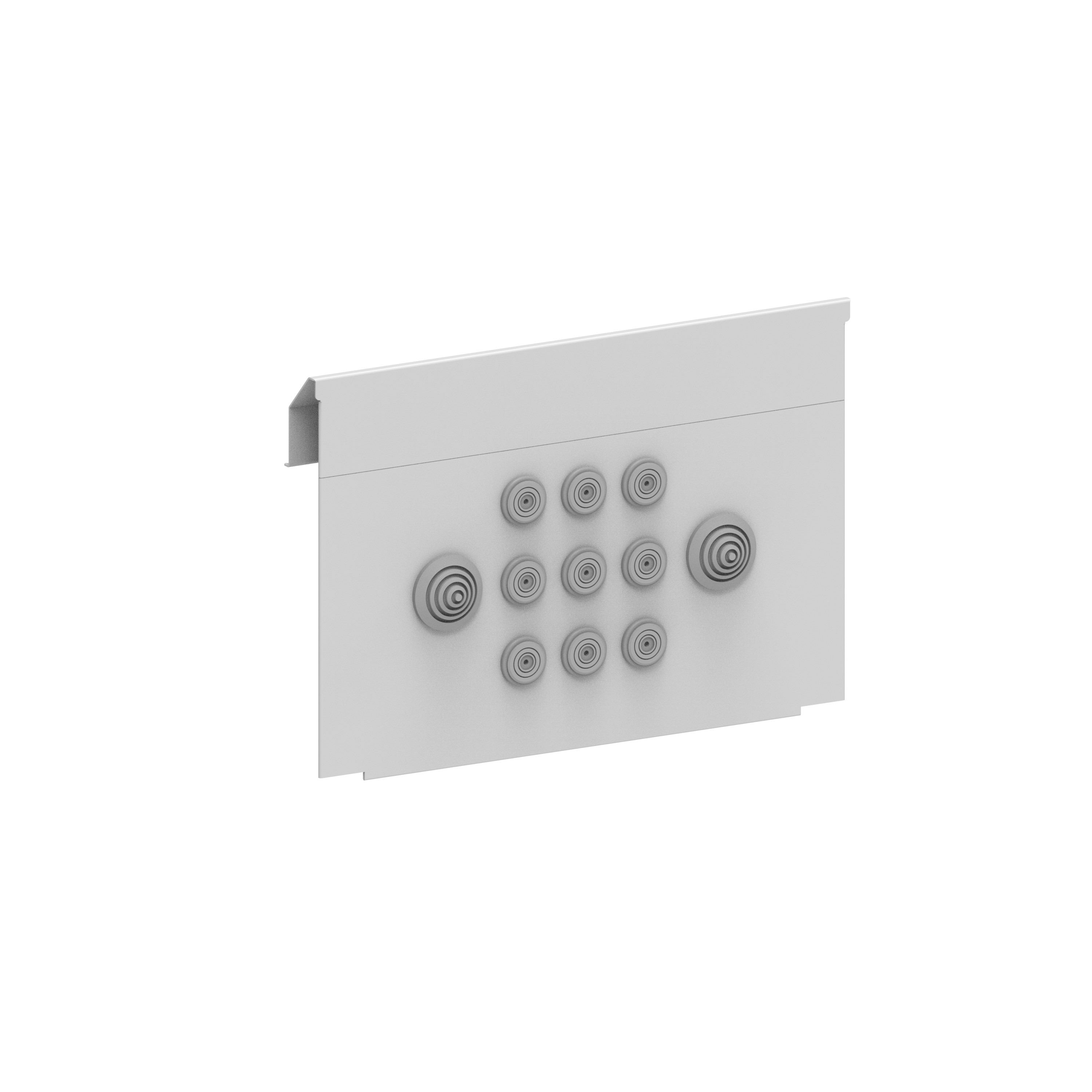 Legrand - Plaque entrée de câbles 12 modules XL3HP 630