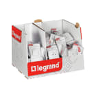 Legrand - Mini box Mosaic 60 prises et 30 va-et-vient complet - blanc