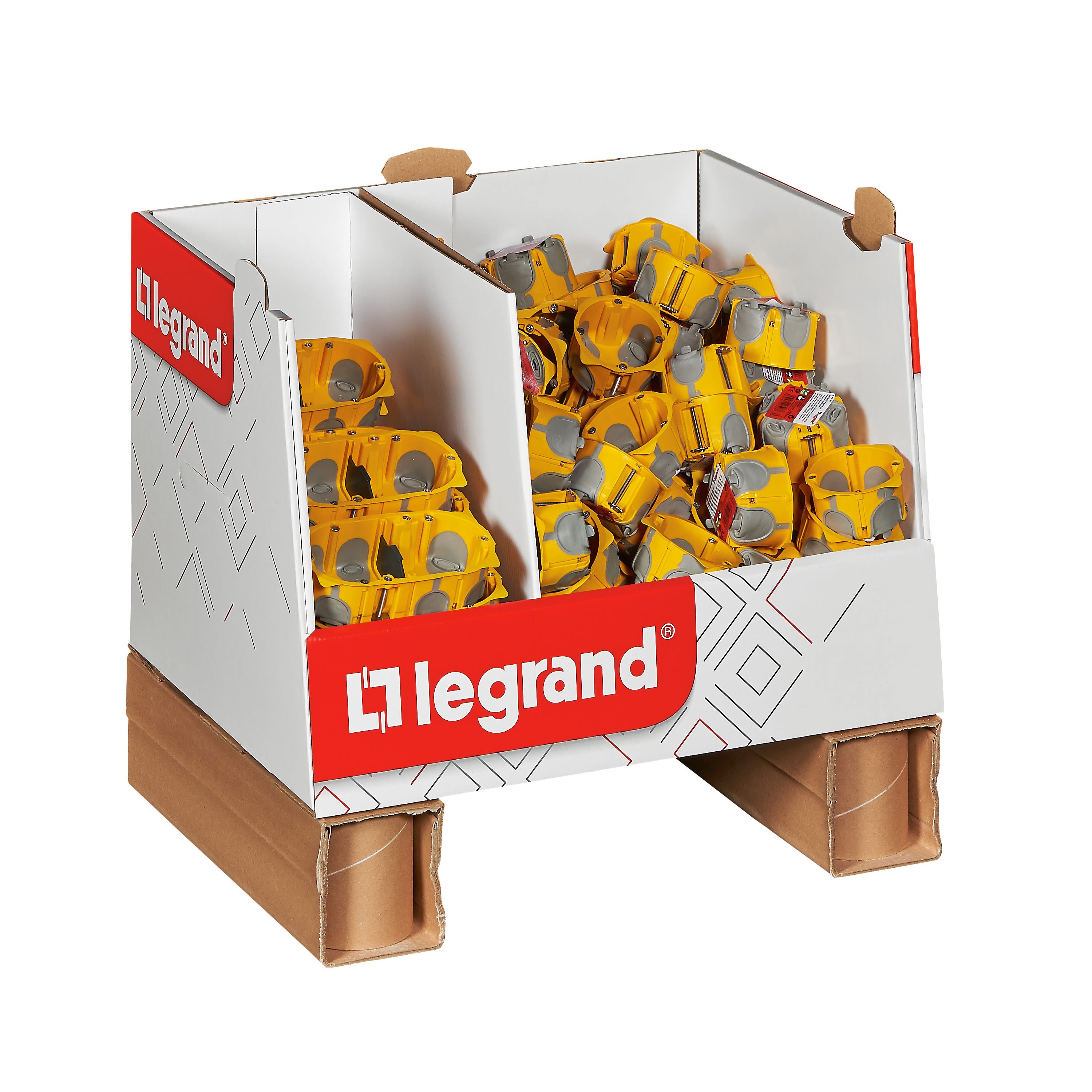 Legrand - Mini box boite d'encastrement Ecobatibox 100x1 poste et 20x2 postes