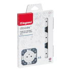 Legrand - Lot de 6 prises de courant avec terre Surface dooxie - blanc