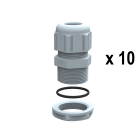 Legrand - Presse-étoupes plastique IP68 PG21 RAL7001 - unité par quantité 10