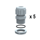 Legrand - Presse-étoupes plastique IP68 PG29 RAL7001 - unité par quantité 5