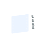 Legrand - Cloison de séparation verticale transparente hauteur 300mm L 400mm XL3HP 6300