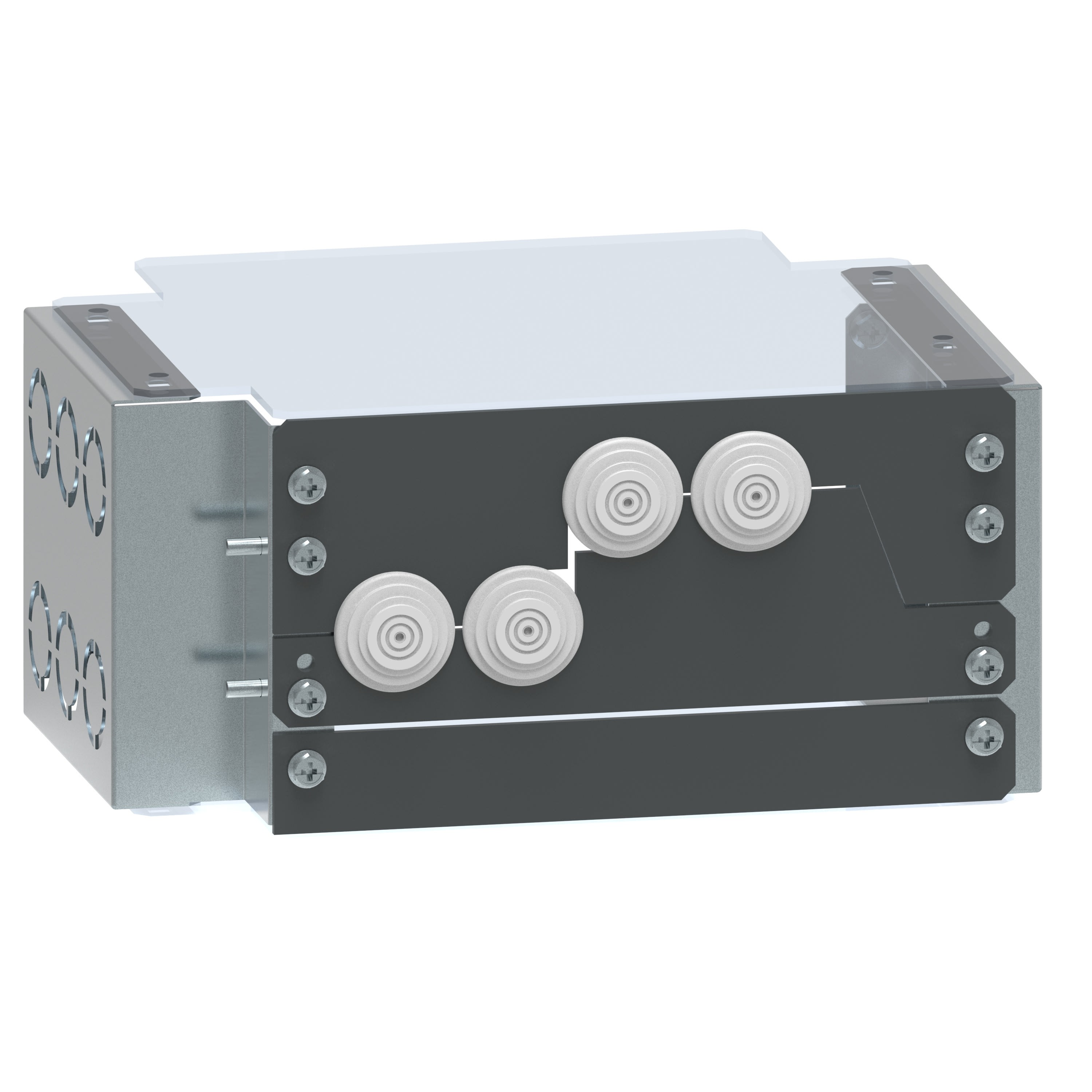 Legrand - Boîtier cloisonnement forme 4 connexions arriere armoire IS - H150mm XL3HP 6300