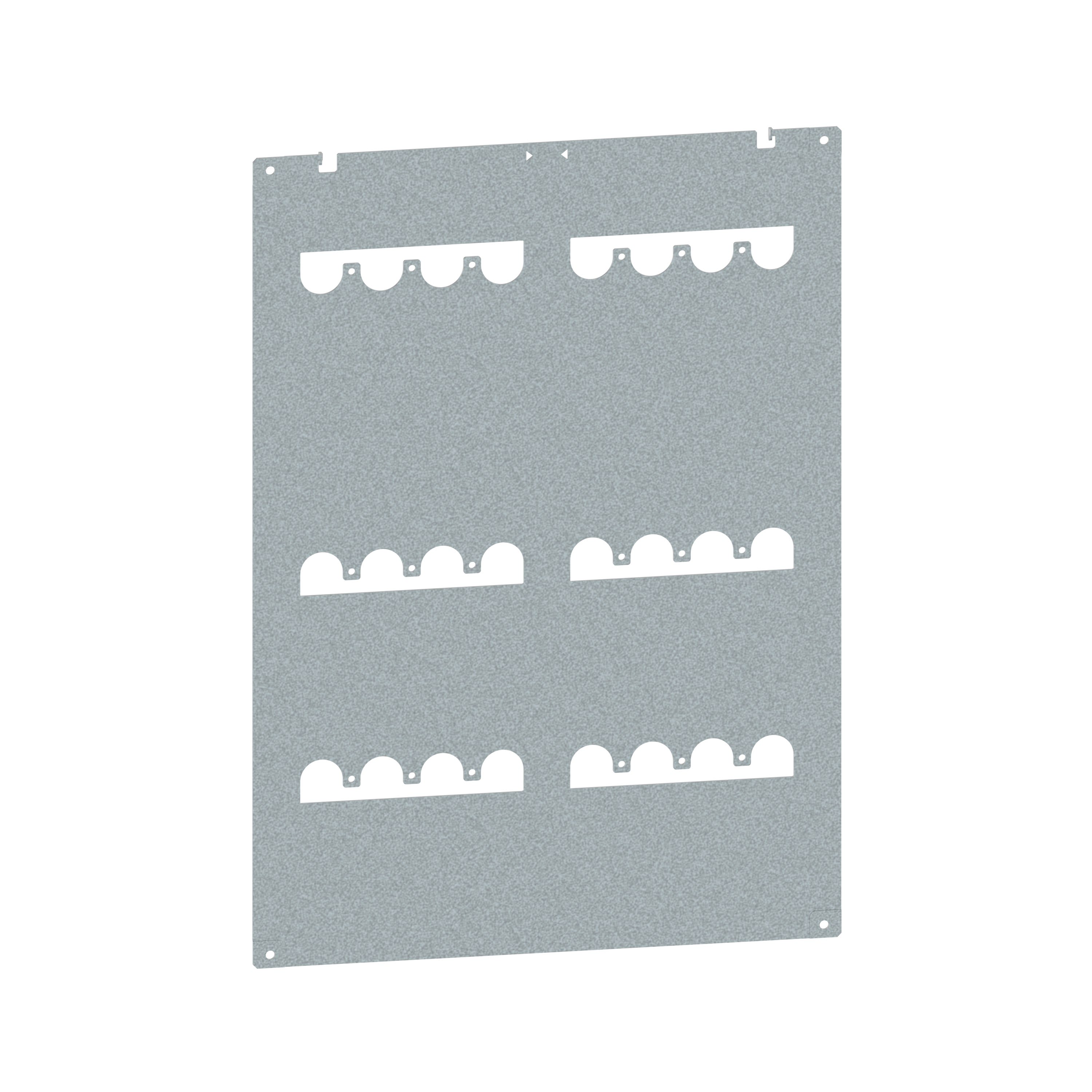 Legrand - Platine 1 ou 2 DPX3630 vertical fixe diff cde L600/800 XL3HP 6300