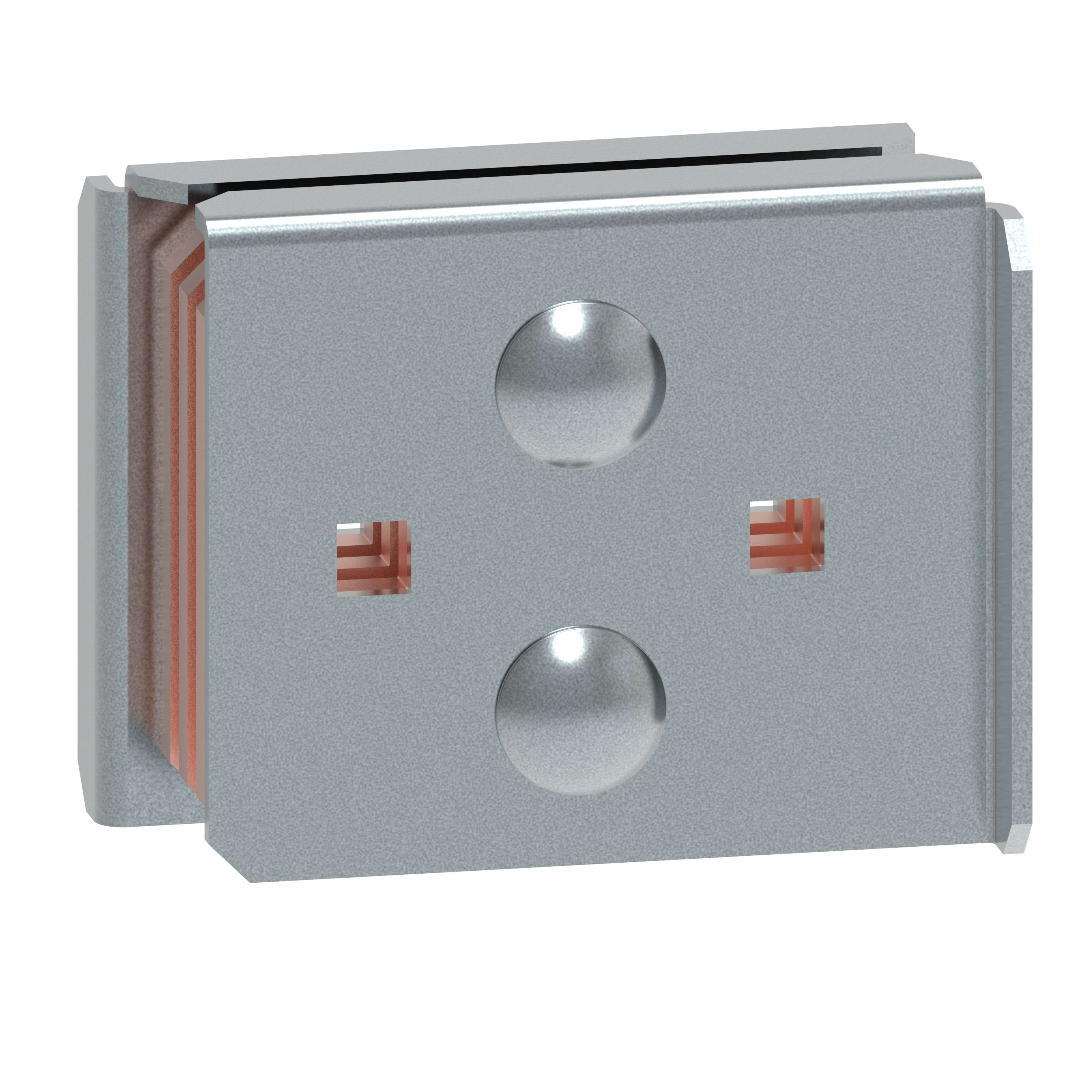 Legrand - Eclisse 2 barres cuivre 80x5mm XL3HP 6300