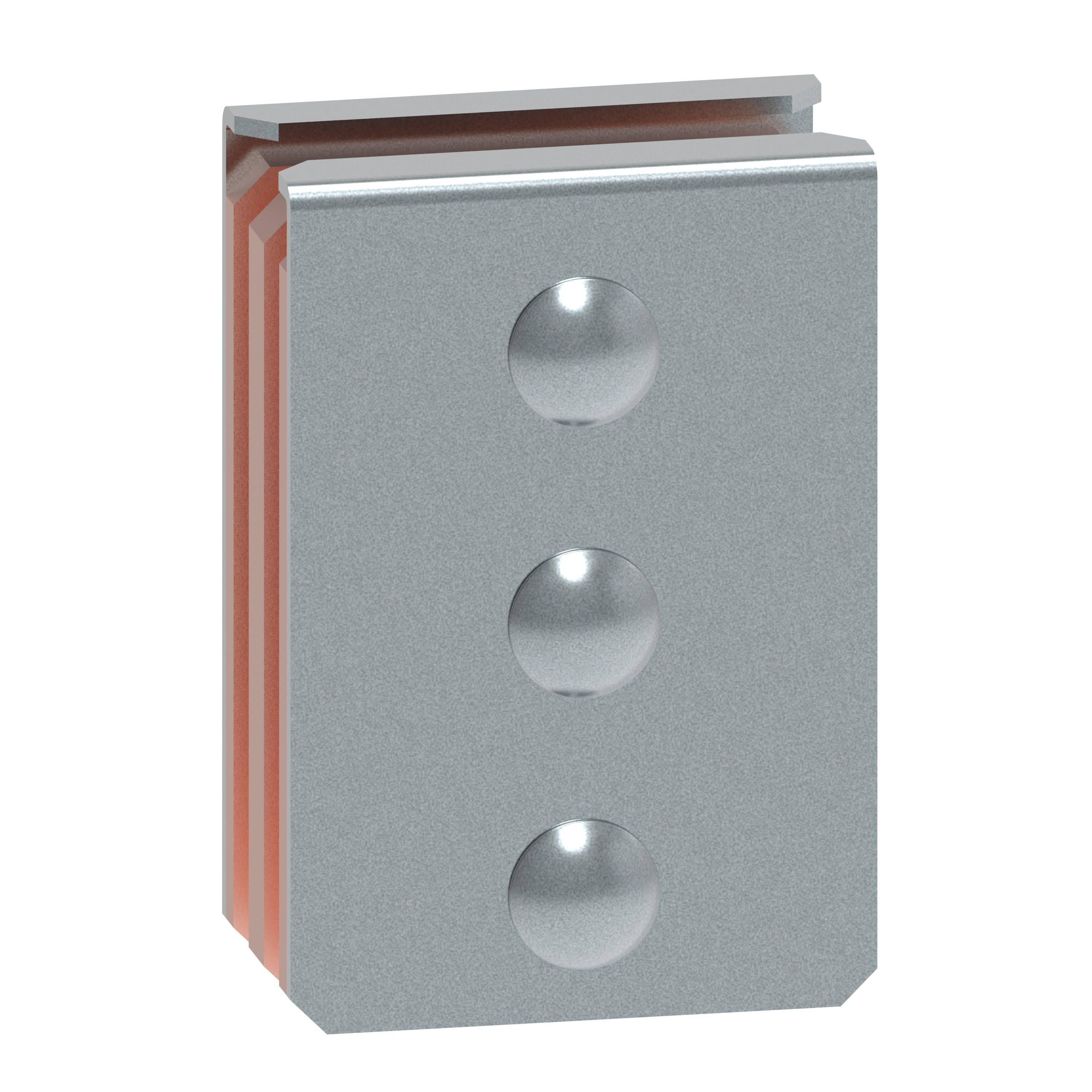 Legrand - Eclisse 2 barres cuivre 120x10mm XL3HP 6300