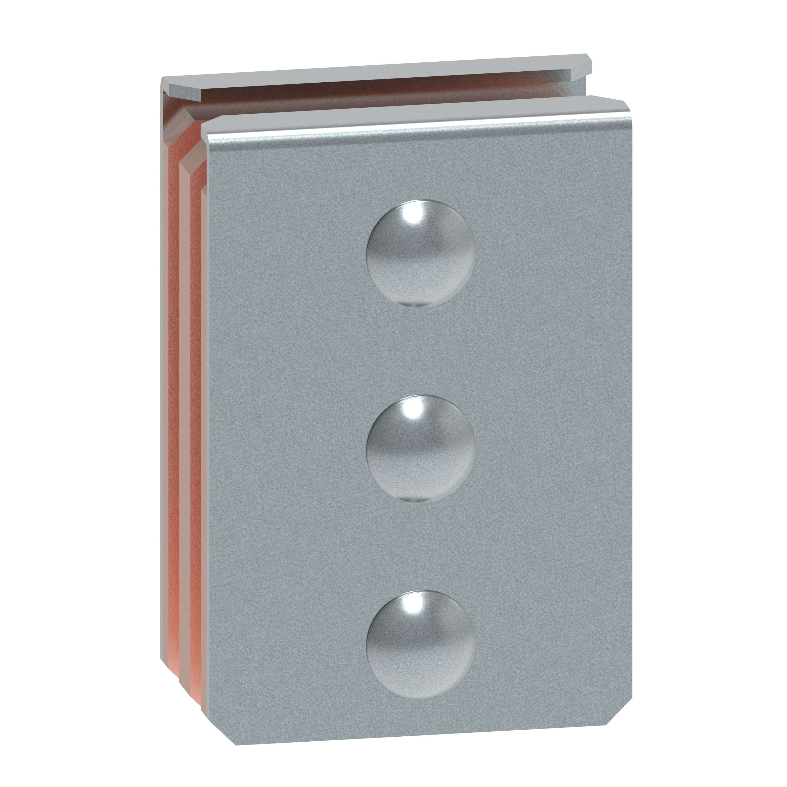 Legrand - Eclisse 2 barres cuivre 120x10mm XL3HP 6300