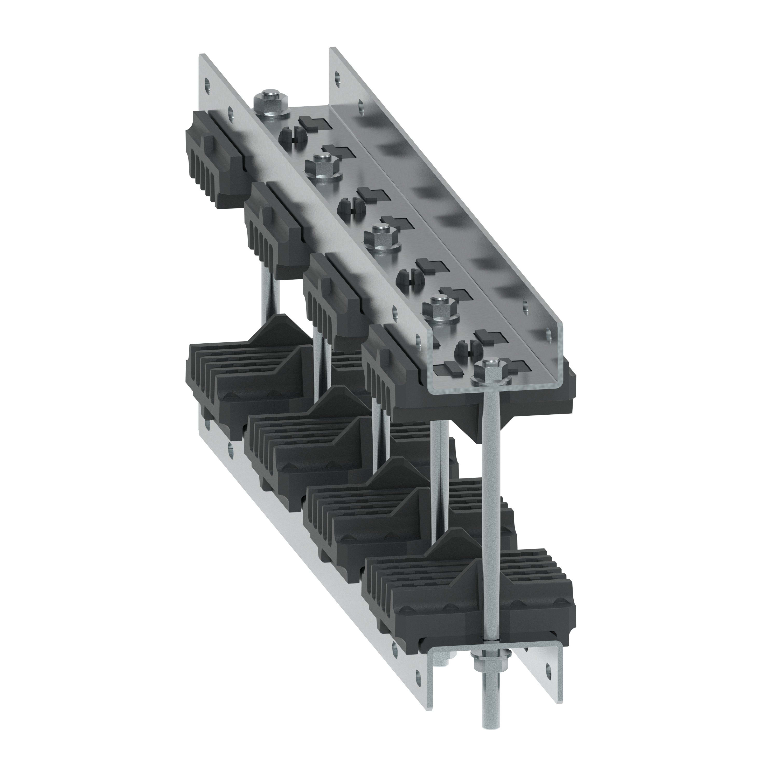 Legrand - Support volant JDB entraxe 125mm barres Cuivre H ép5mm + Al alignées XL3HP 6300