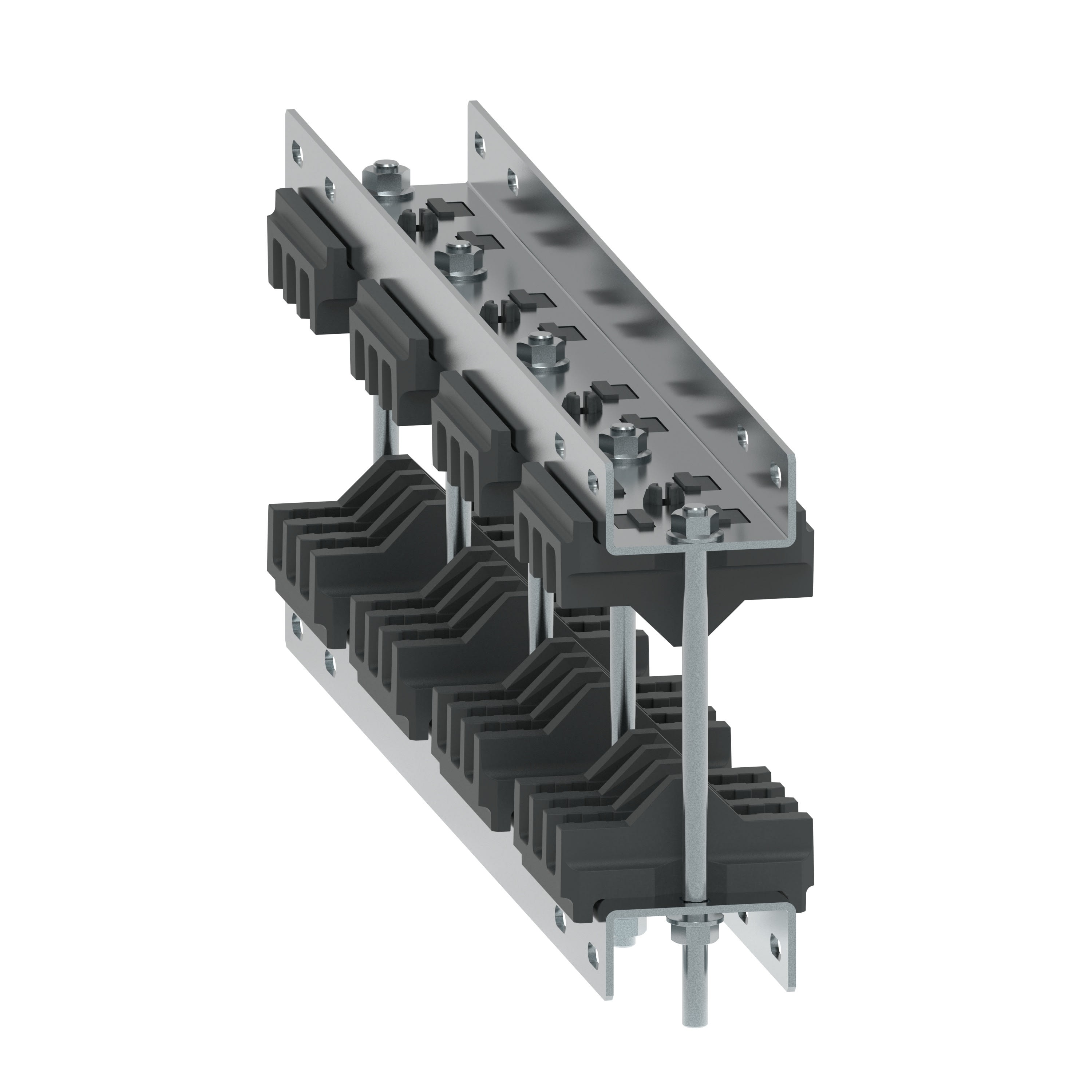 Legrand - Support volant JDB entraxe 125mm barres Cuivre ép 10mm alignées XL3HP 6300