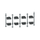 Legrand - Kit visserie barres Cu ép. 5mm H63mm XL3HP 6300