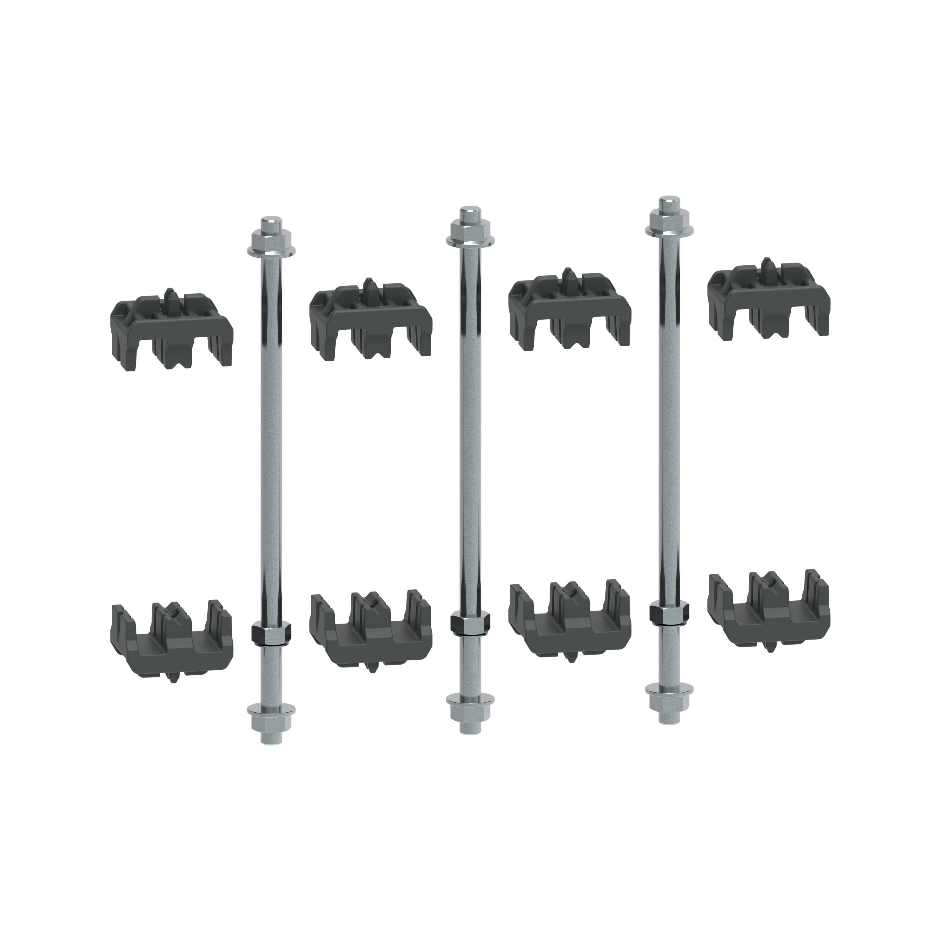 Legrand - Kit visserie barres Cu ép. 10mm H80-120mm XL3HP 6300