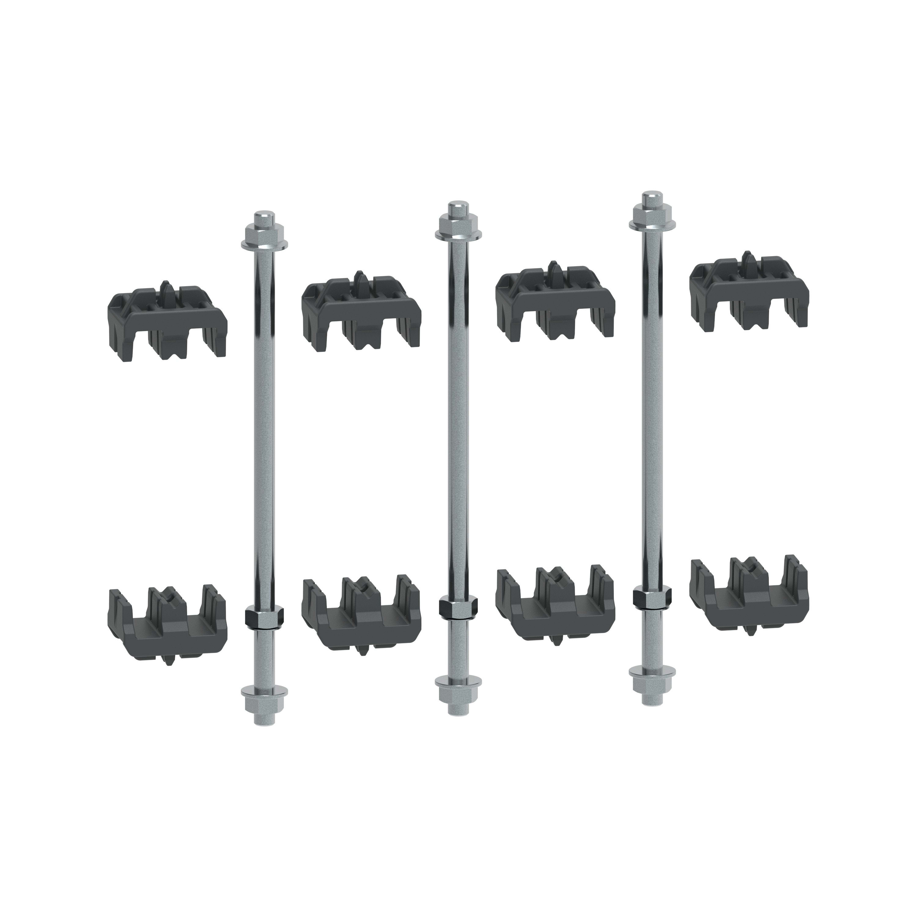 Legrand - Kit visserie barres Cu ép. 10mm H80-120mm XL3HP 6300