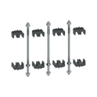 Legrand - Kit visserie barres Cu ép. 10mm H80-120mm XL3HP 6300