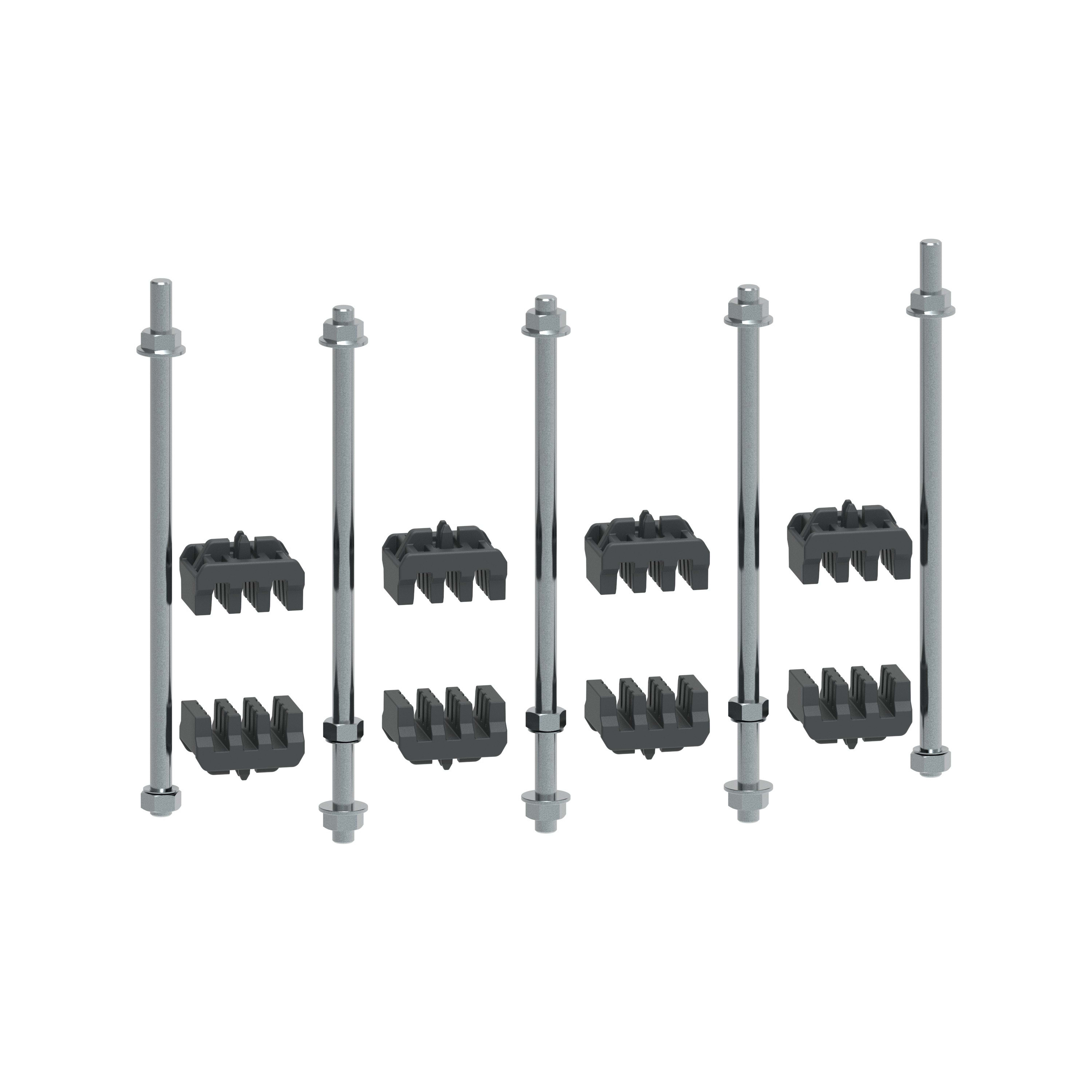 Legrand - Kit visserie barres Cu ép. 5mm H75-125mm XL3HP 6300