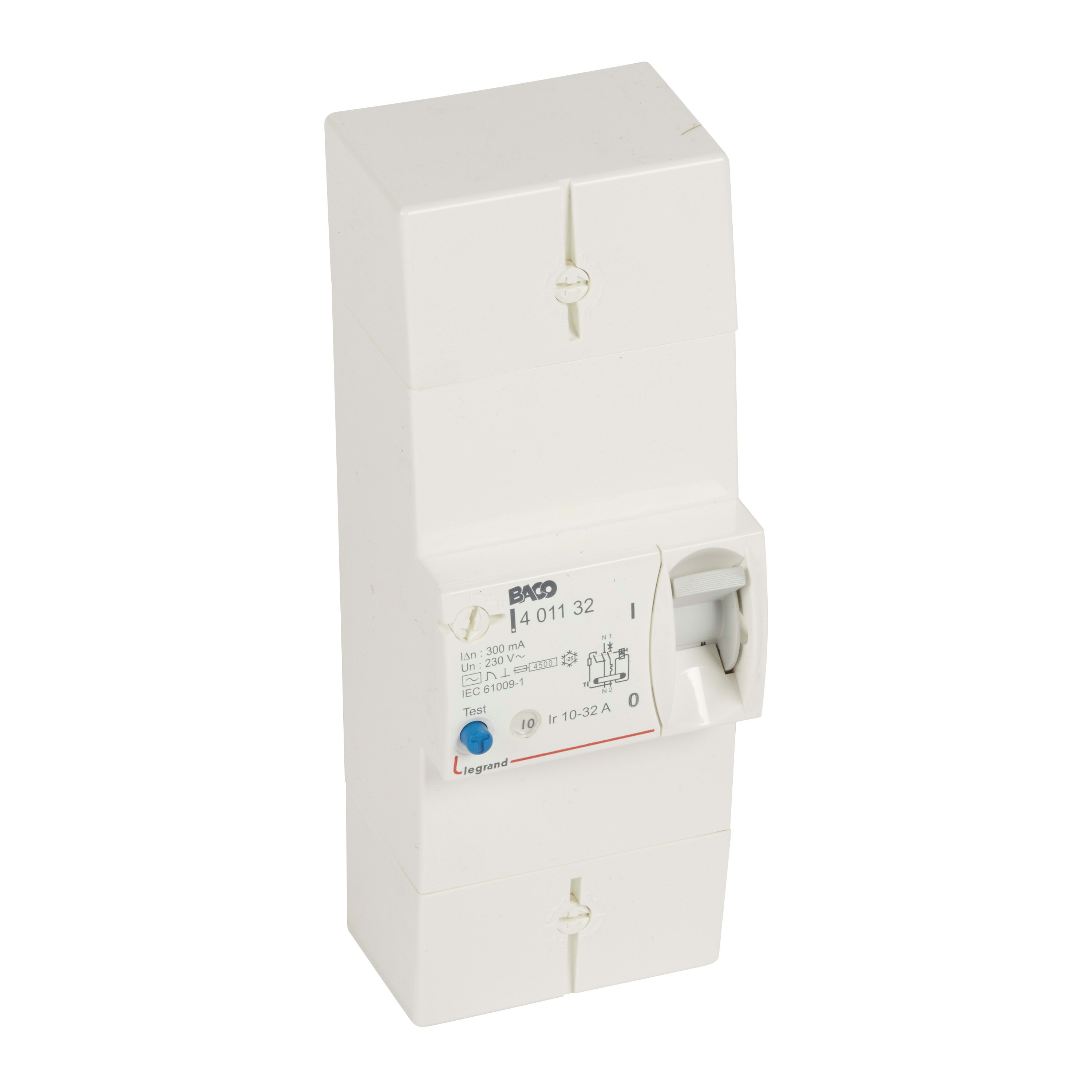 Legrand - Disjoncteur bipolaire differentiel de protection 300mA - 32A