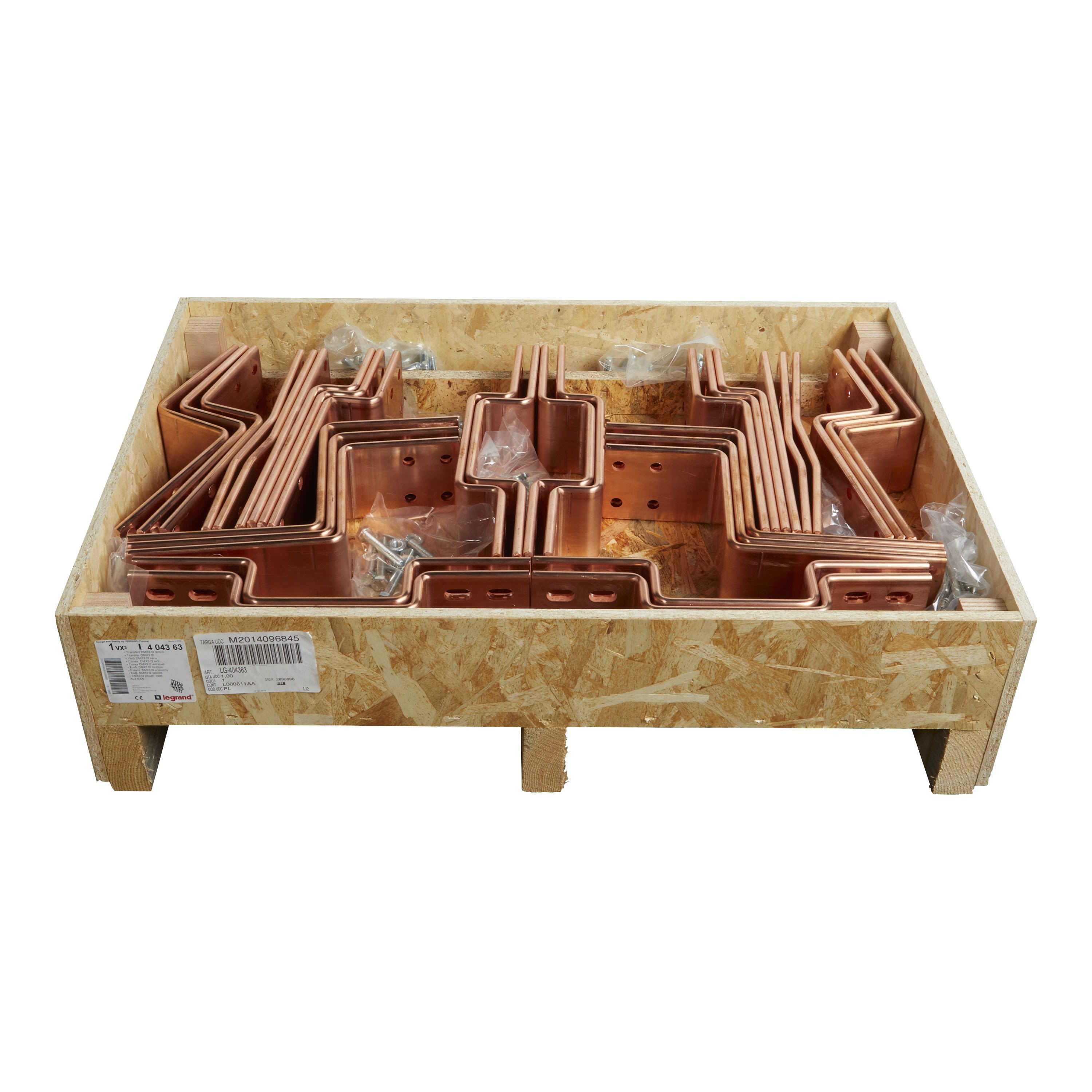 Legrand - Barres cuivre pliées/percées racc. aval DMX3 invers débro 2500/3200A - alu