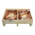 Legrand - Barres cuivre pliées/percées racc aval DMX3 inv fixe taille1 alu 2 barres /pôle