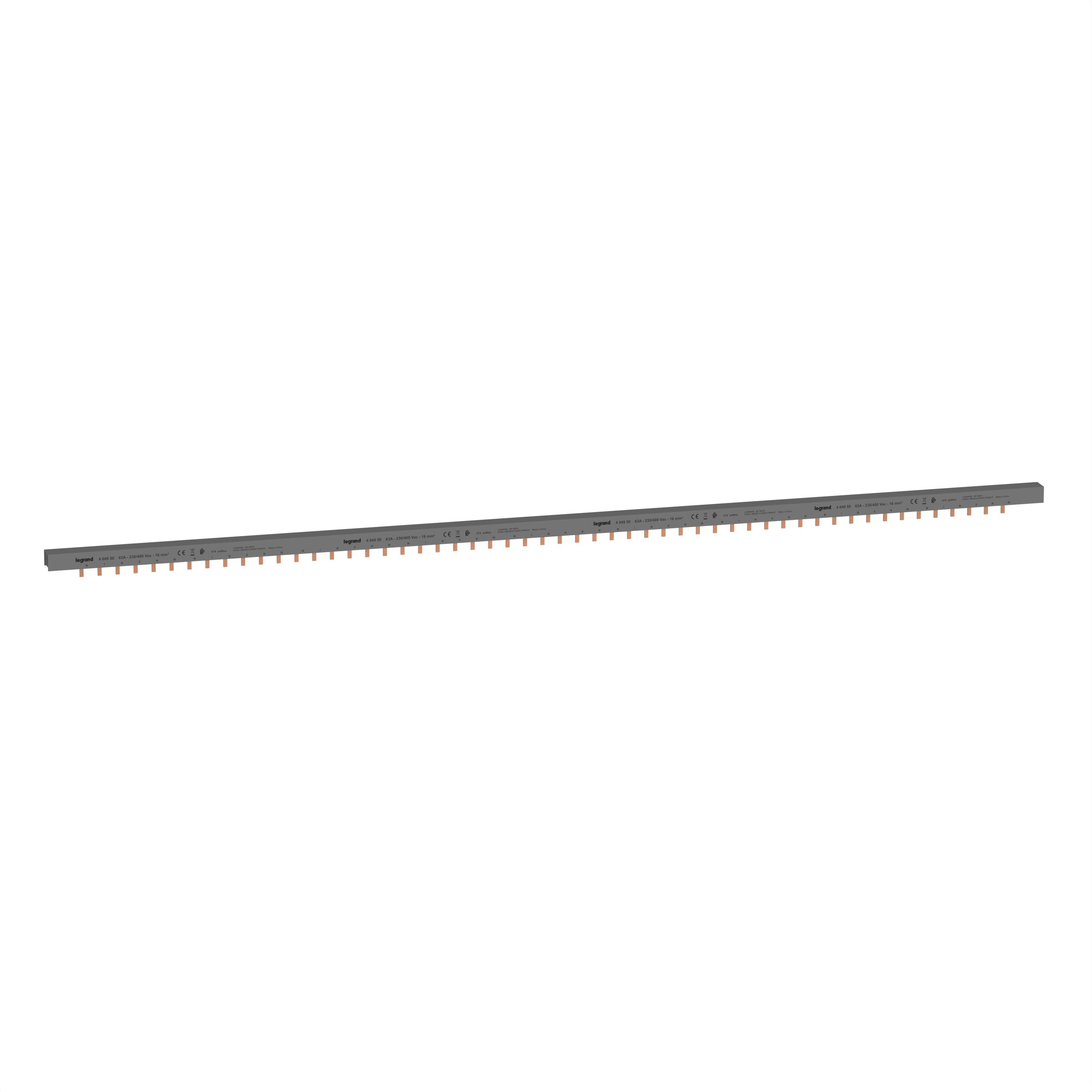 Legrand - Peigne d'alimentation 2P HX3 équilibré sur 3 phases longueur 56 modules - 1m