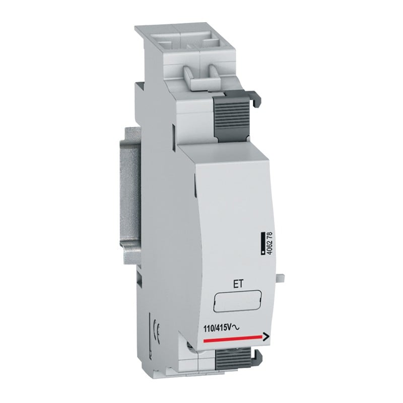 Legrand - Déclencheur à émission de tension (ET) DX3 - 110V~ à 415V~ et 110V= à 415V=