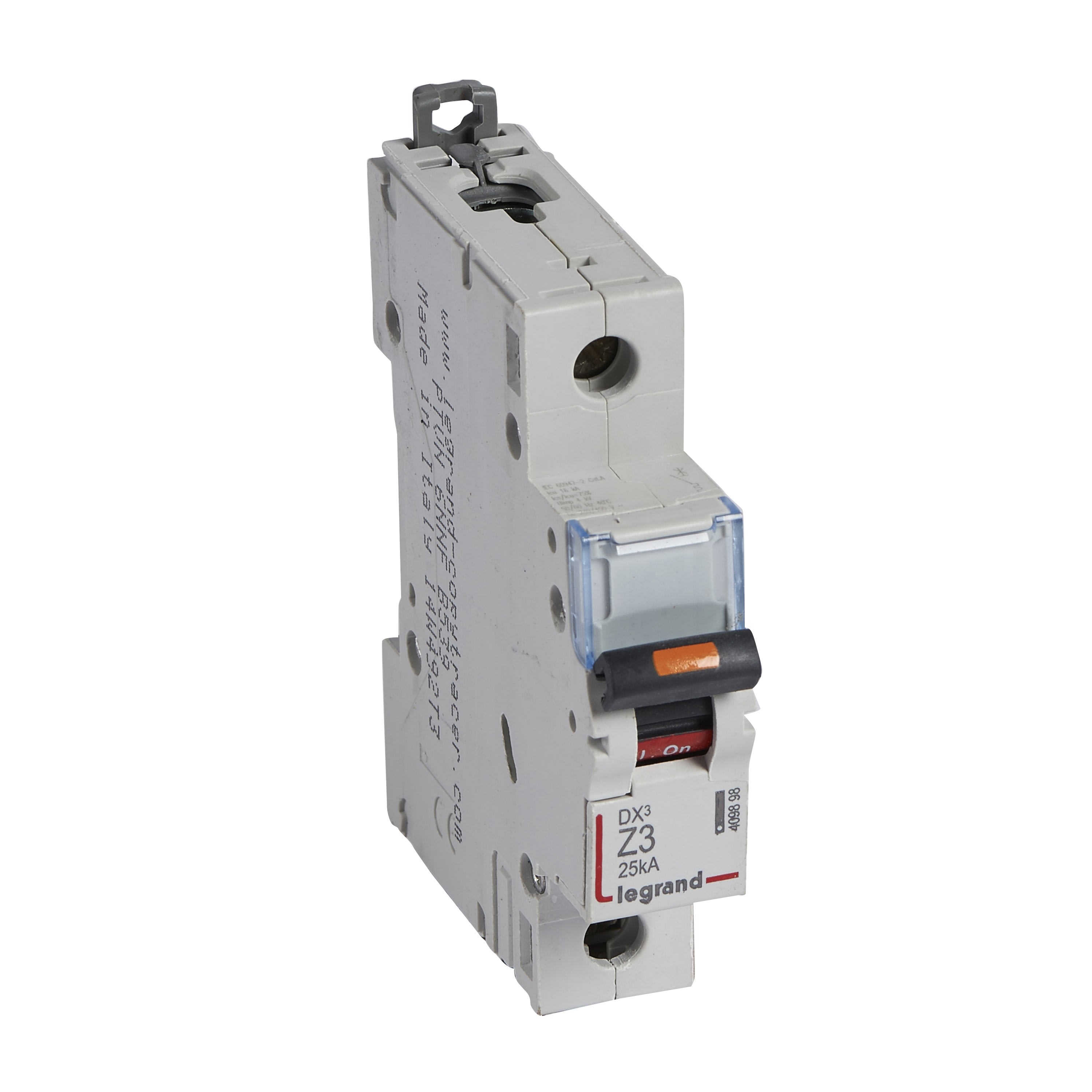 Legrand - Disjoncteur DX3 25kA arrivée haute/départ bas vis 1P 3A - courbe Z - 1 mod