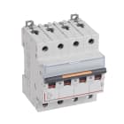 Legrand - Disjoncteur DX3 25kA arrivée haute/départ bas vis 4P 10A - courbe Z - 4 mod