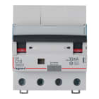 Legrand - Disjoncteur diff DX3 6000-auto/vis- 4P 400V~ -10A - type A 30mA -courbe C -4 mod