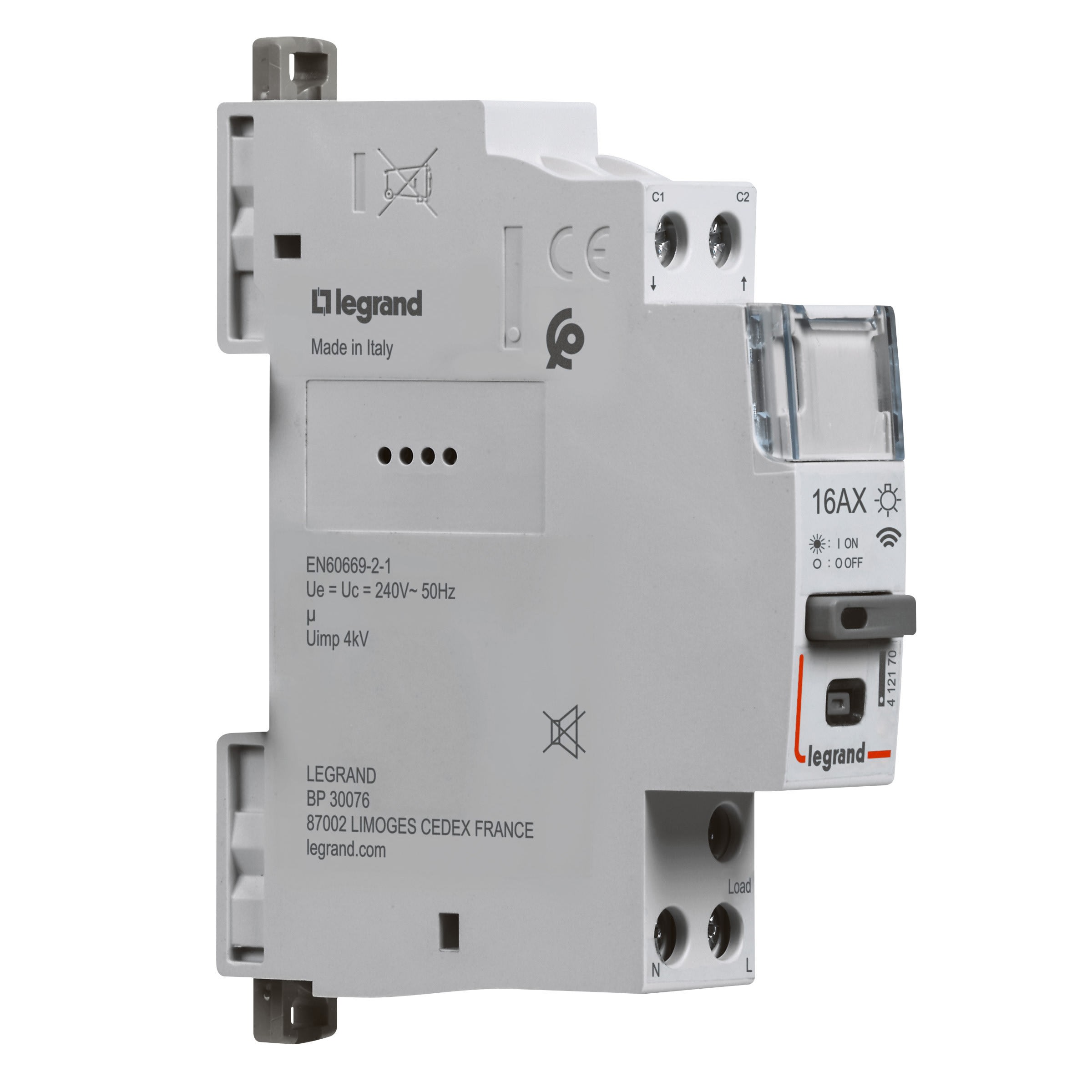 Telerupteur connecte DRIVIA with Netatmo silencieux 1P 16AX 230V- 1 module  Legrand