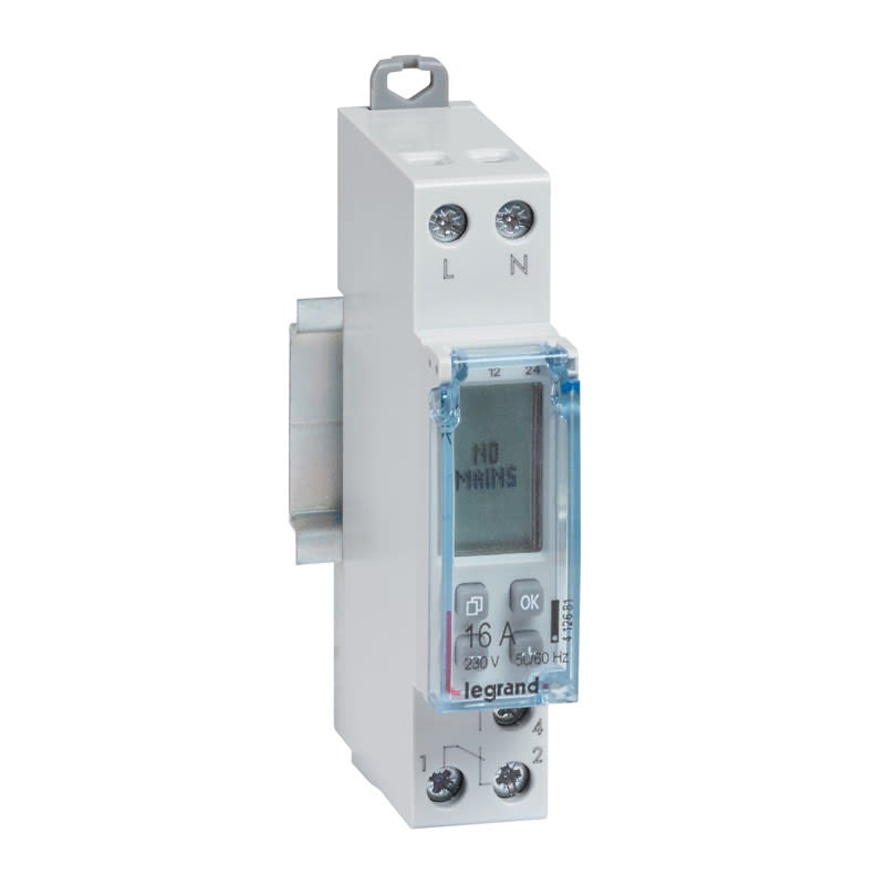 Legrand - Inter horaire programmable journalier et hebdo standard 230V~ 1 sortie 16A