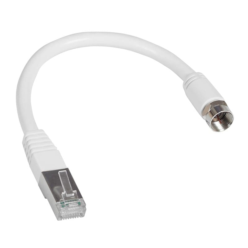 Legrand - Cordon de brassage 1 embout coaxial et 1 embout RJ45 - longueur 0,3m