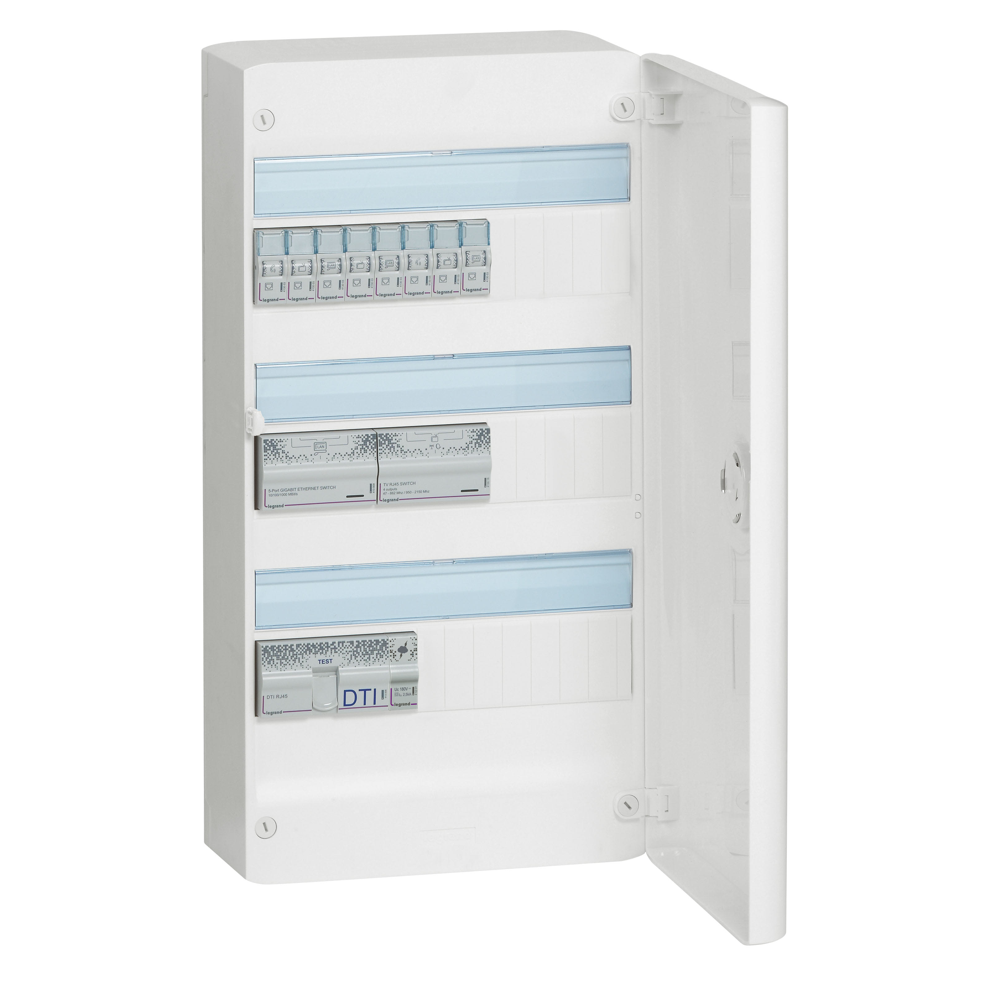 Legrand - Pret a poser coffret multimedia Optimum manuel Gigabit Drivia 13 - TV sur RJ