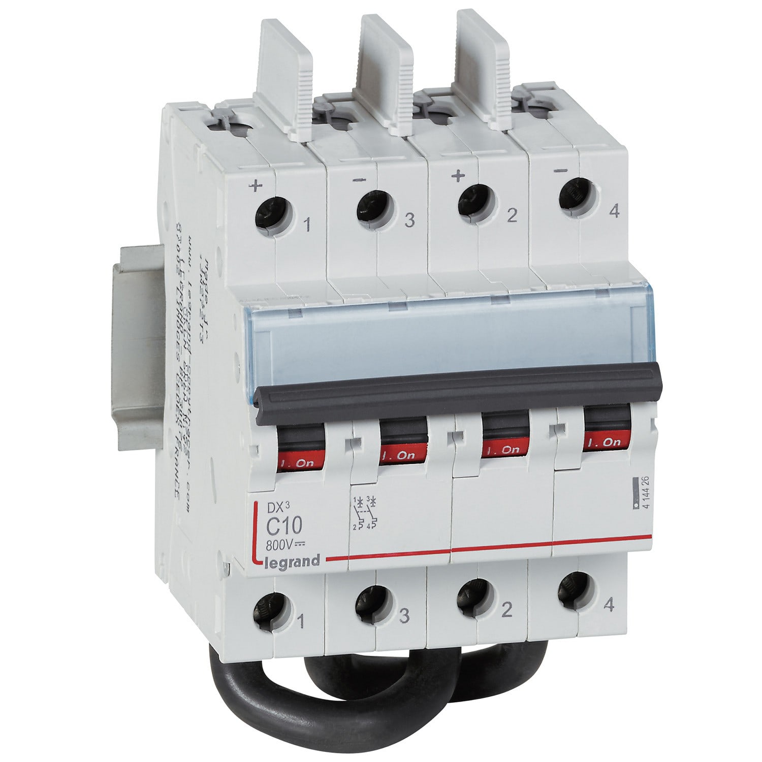 Legrand - Disjoncteur modulaire courant continu DX3 800V= 10A - 4 modules