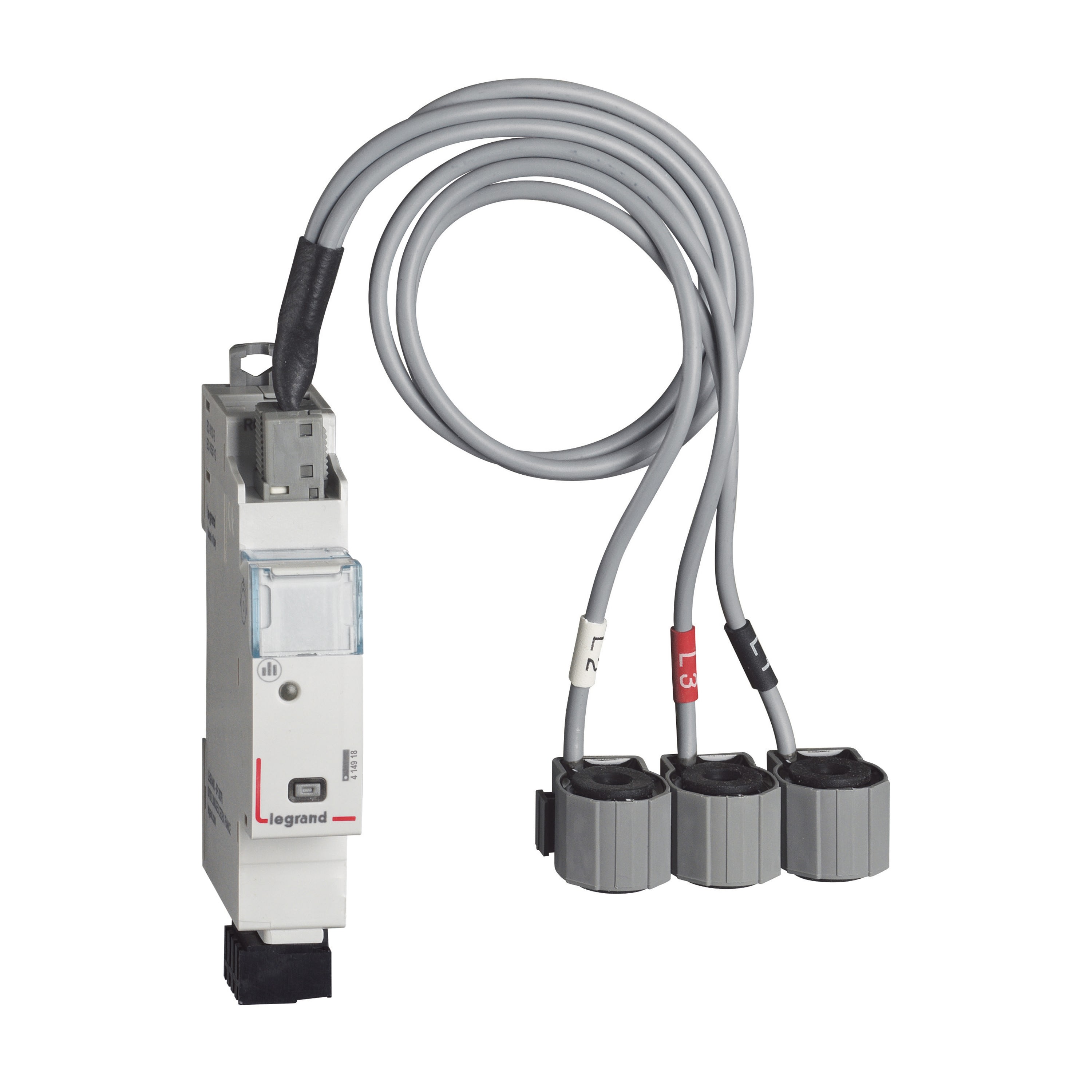 Legrand - Module de mesure 3x monophasé + 3 tores fermés EMS CX3 jusqu'à 63A - 1 module