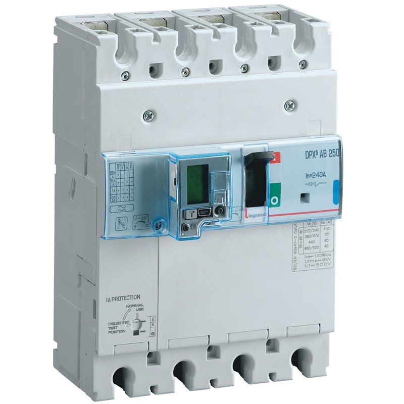 Legrand - Disjoncteur de branchement version Enedis DPX3250AB différentiel 240A 4P