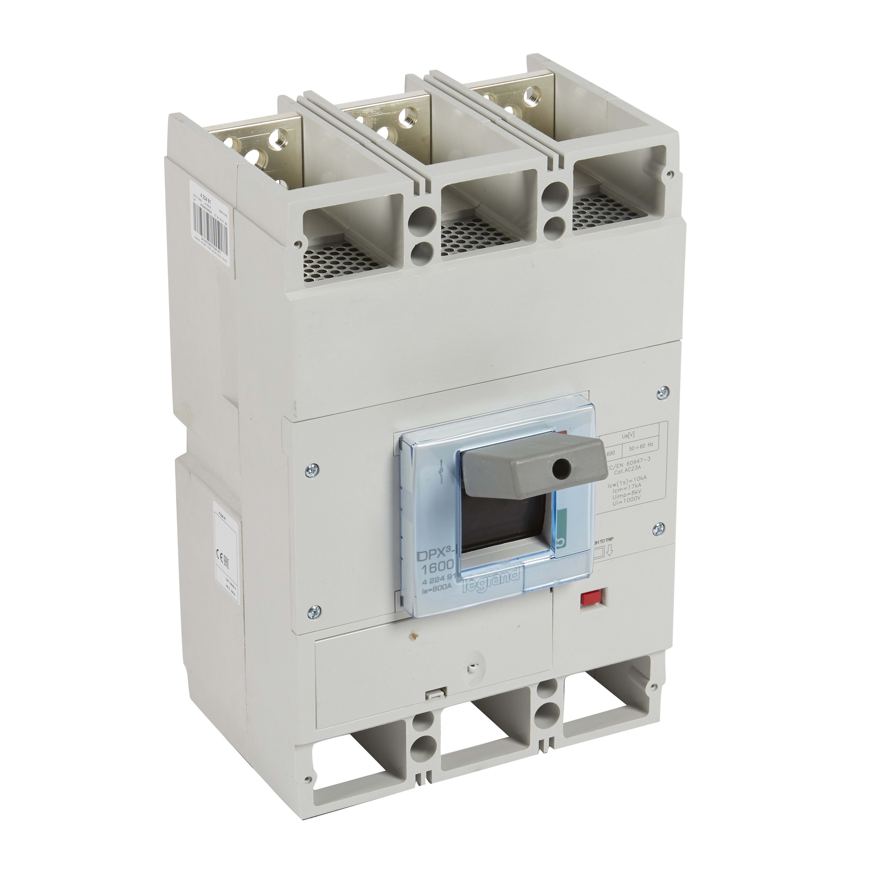 Legrand - Interrupteur à déclenchement libre DPX3-I1600 - 3P - 800A