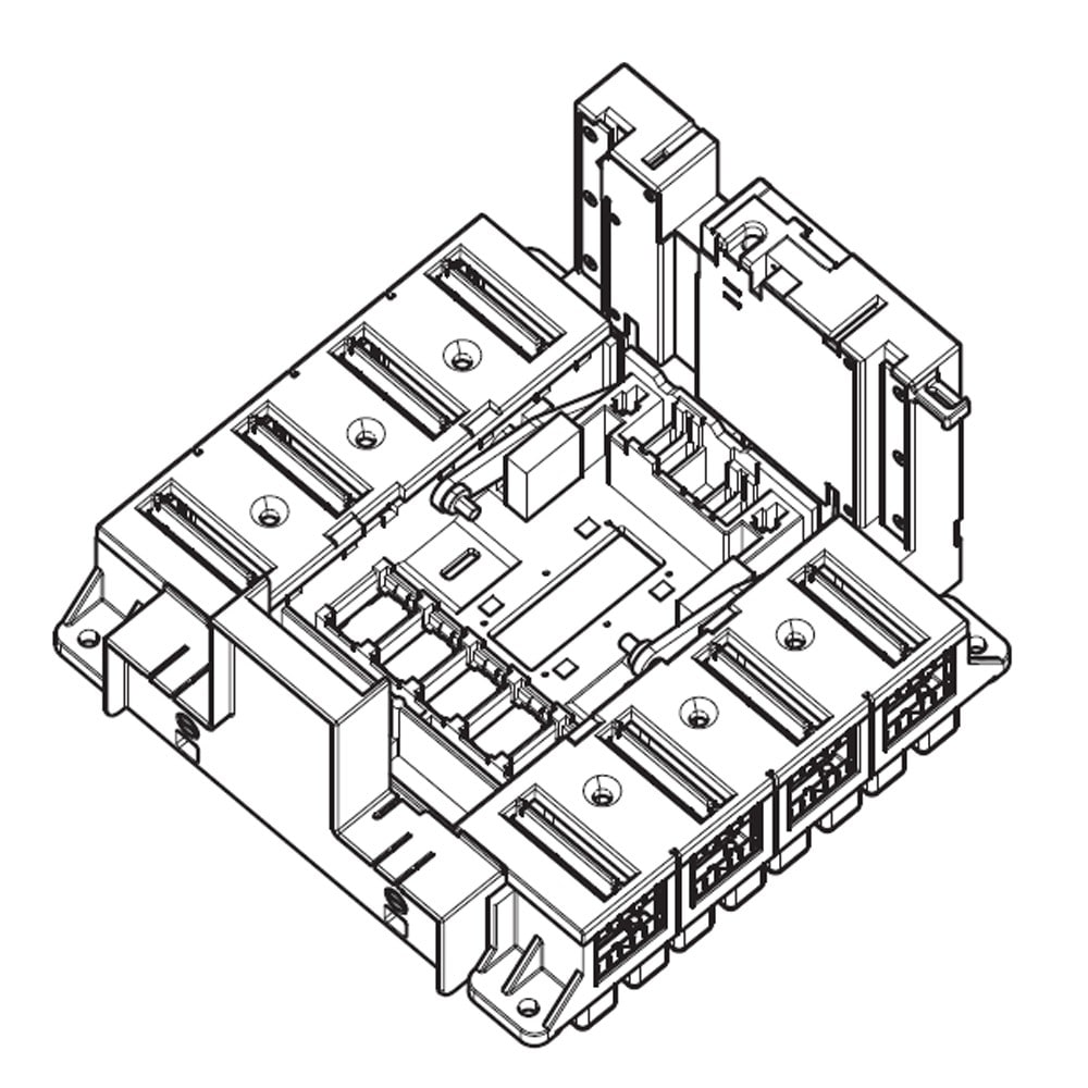 Legrand - Base prises avant pour DPX31600 3P rendu débrochable par un mécanisme Débro-lift