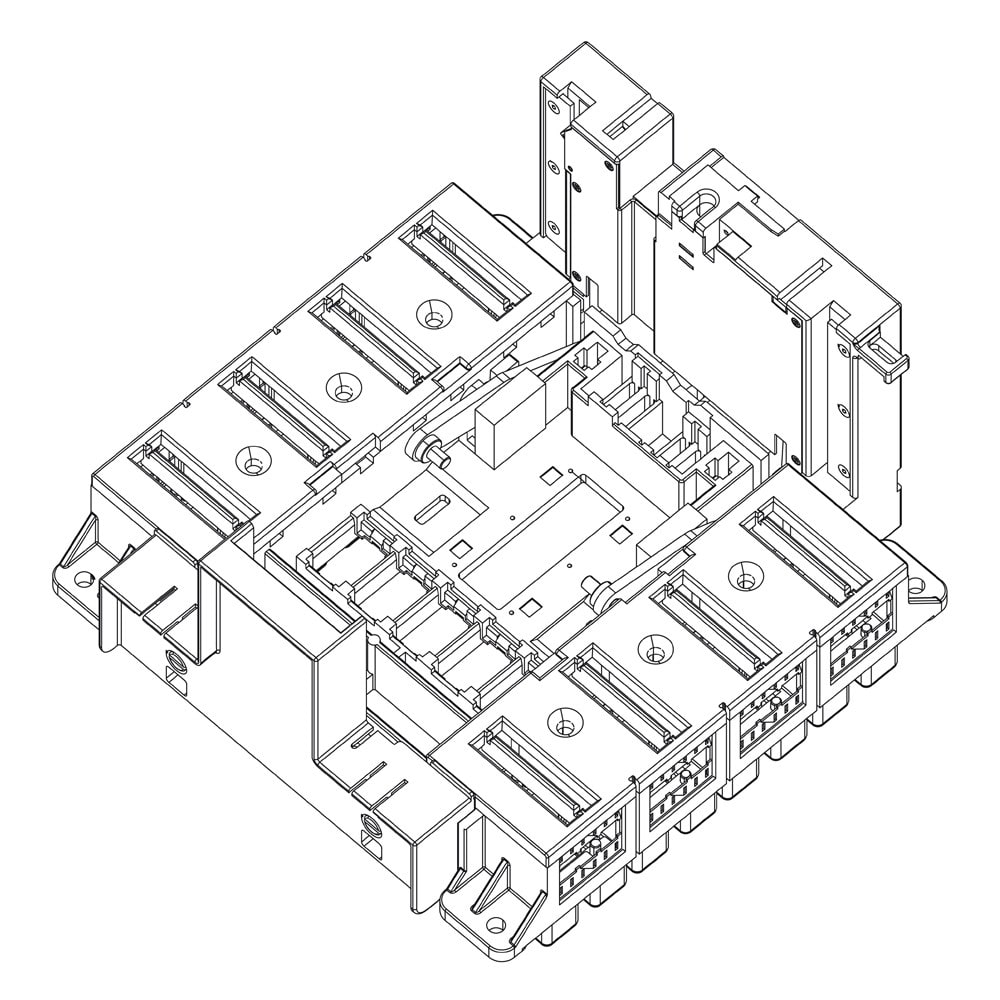 Legrand - Base prises arrière pour DPX31600 4P rendu débrochable par mécanisme Débro-lift